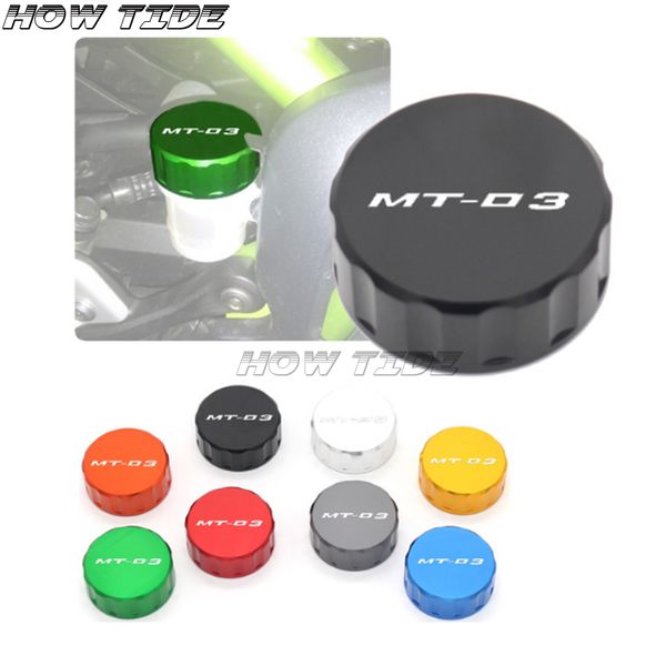 

8 colors cnc aluminum motorcycle rear brake fluid reservoir cover cap for mt-03 mt03 mt 03 2015 2016