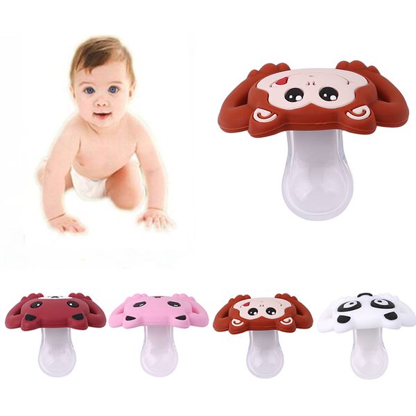 

new 1pc baby pacifiers safe grade abs silicone funny baby nipples infant teeth soothers pacifiers animal shape