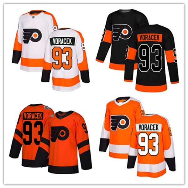 

93 jakub voracek jersey premier orange men's black women's youth philadelphia flyers alternate breakaway white fanatics hockey jer, Black;red
