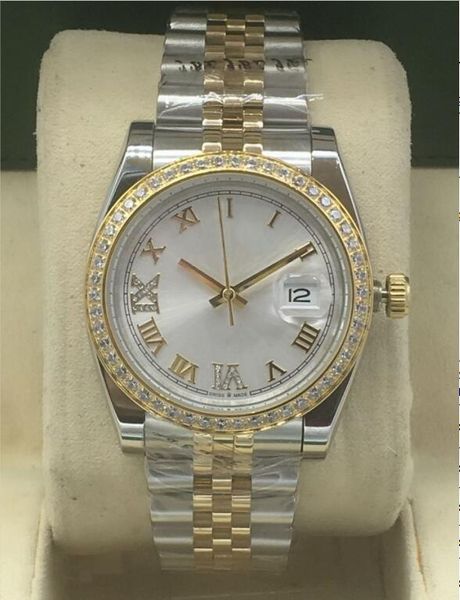 

style watch new datejust automatic mechanical men 2019 womens sport stainless steel diamond ladies wrist watch famale 36mm wristwatch udrmv, Slivery;brown