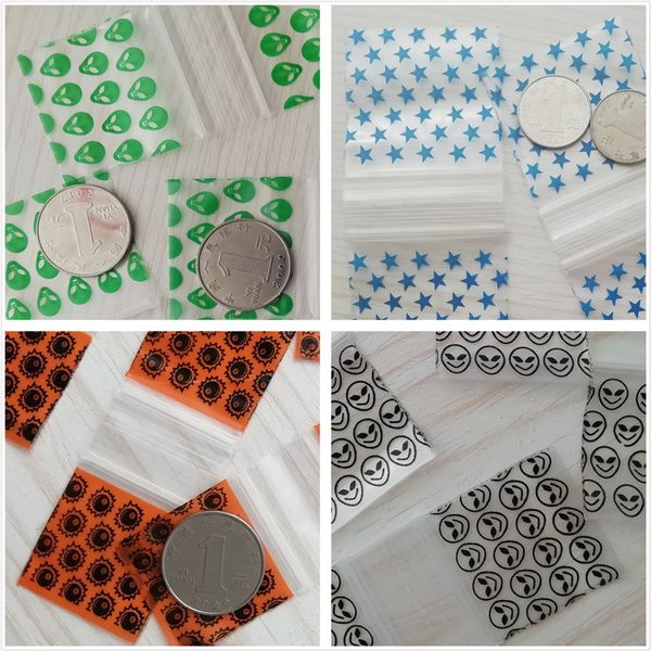 

Оптовая Малый Zip lock сумки дизайн печатных молния Zip мешочки (4patterns 24 размеры выбира