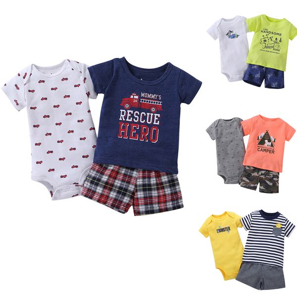 

бесплатная доставка новый bebes baby boys летняя одежда набор (футболка + короткий рукав боди + шорты) 6 месяцев до 24 месяцев bebes, White