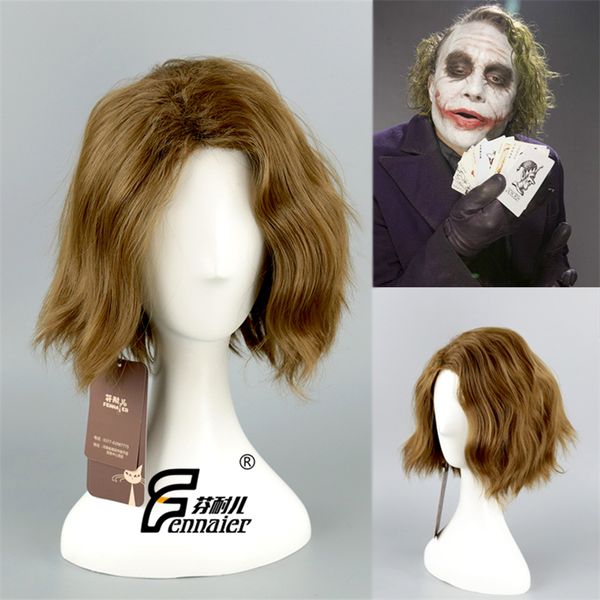 Linen Green Clown Short Hair Batman Dark Knight Joker Perm