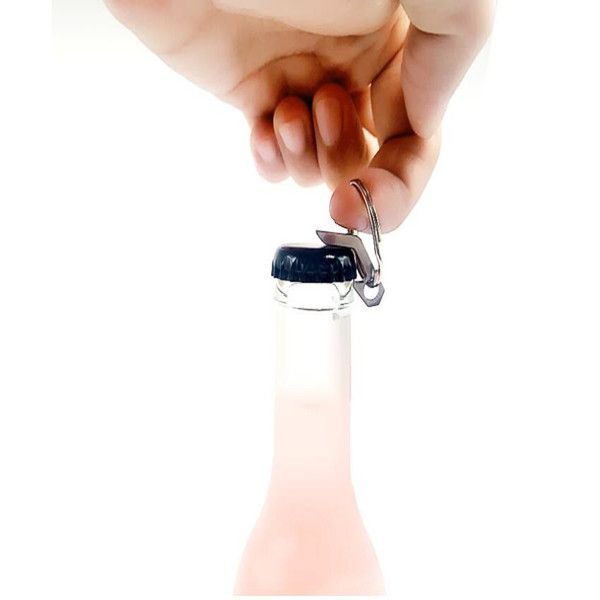 

fashion mini keychain edc mini bottle opener with metal ring outdoor camping equipment pocket lightweight bar tools wy459q