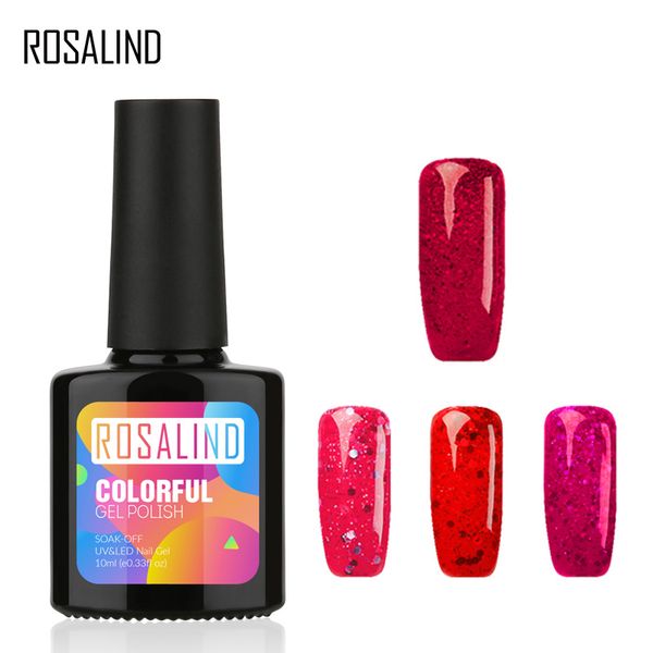 

rosalind gel 1s 10ml nail polish red diamond uv led nail gel polish soak off varnish semi vernis permanent lacquer