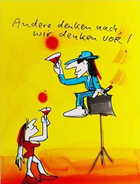 

andere denken nach wir denken vor home decor handpainted &hd print oil painting on canvas wall art canvas pictures 191218
