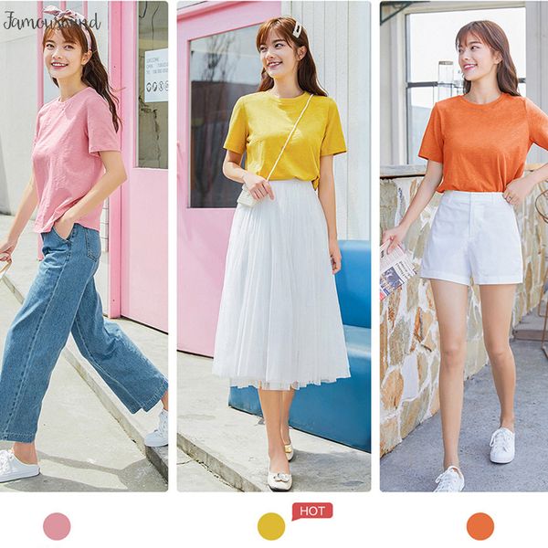 

fashion tee tshirt clothes o neck short sleeve female t shirt cotton mujer verano casual summer applique women tee, White