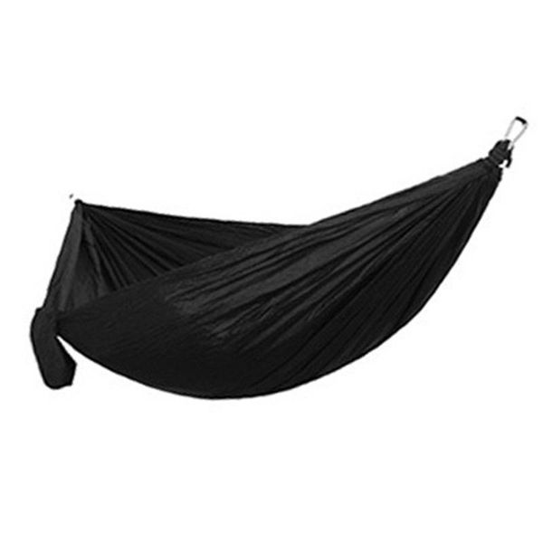 

210t nylon parachute fabric solid color hammock double people large outdoor lightweight portable cot bed swing camping supplies 270*140cm