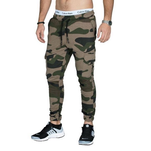 

2019 new brand pant camouflage men leisure sweatpants bodybuilding casual pants fitness men's sweat fashion trousers xxxl, Black