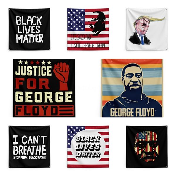 

150*150cm i cant breathe blanket george floyd printing tapestry black lives matter household wall banner #qa49909