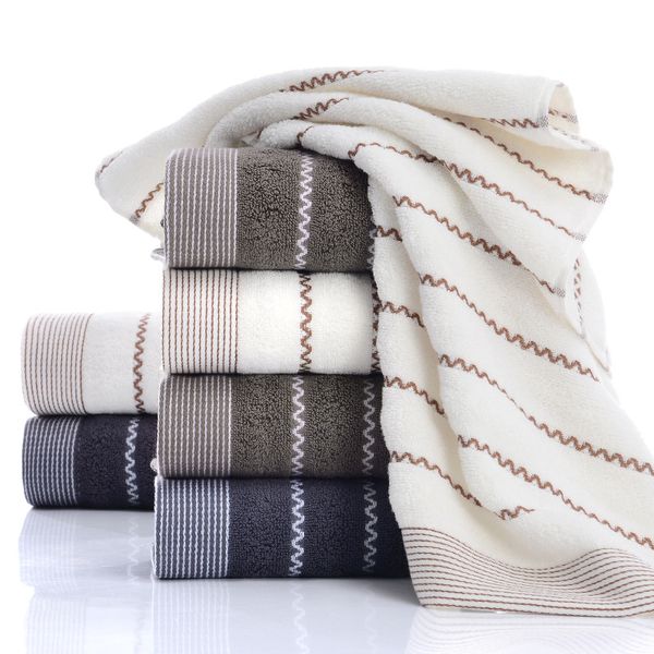 

stripe wave point cotton hair towel quick drying hair wrap dot patchwork super absorbent towels soft home bathroom supplies