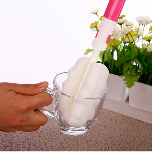 

1pcs sponge baby milk feeding bottle brush nipple cleaning cup scrubber washing brushes kitchen cleaner tool baby accessories