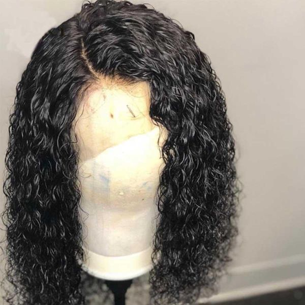 

фигурный фронт шнурок человеческих волос парики для женщин бразильского волоса remy бесклеевого парика шнурка pre-сорванные с волосами младе, Black