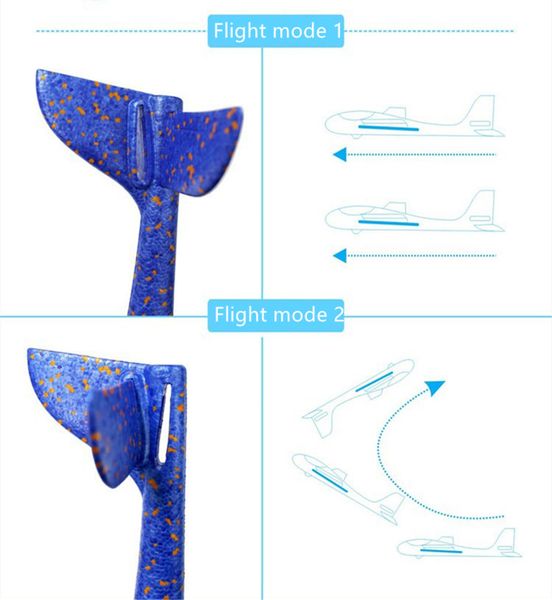 

48cm big hand launch throw foam palne epp airplane model plane glider aircraft model outdoor diy educational toys for children