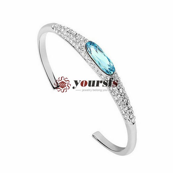

vogem fashion bracelet women 18k gold-plated silver open bracelet jewelry, Black