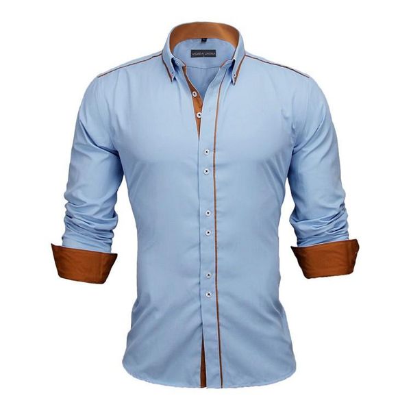 

men shirts new arrivals slim fit male shirt solid long sleeve british style cotton men's shirt slim autumn comfortable 913jnc02