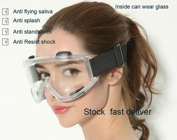

anti saliva goggles anti-impact anti chemical splash safety goggles protection hospital lab glasses eye protection