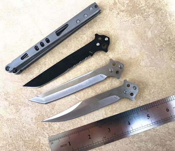 

Сделай сам Собирай BM42 Butterfly Style Легкие скоростные складные ножи Ручка для мытья камня Мерсеризирующее лезвие TANTO Bowie