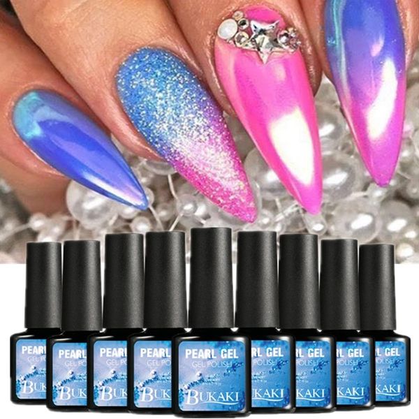 

1 pc beau gel 8ml shell mermaid uv gel varnish semi permanent pearl glitter hybrid varnish nail art polish manicure