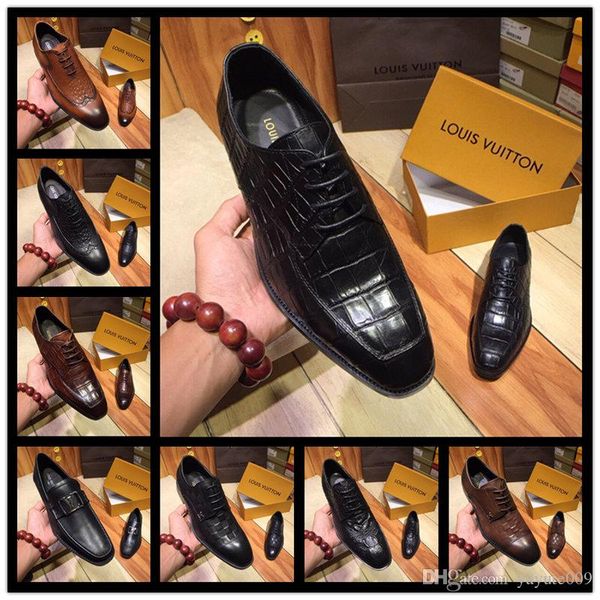 

aa 13 стиль дизайн aqce handmade мужская обувь из натуральной кожи указал человек свадьба flats формальные платье дерби обувь, Black