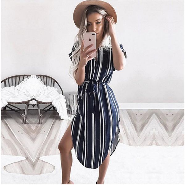 

color7 2019 women midi party dresses geometric print summer boho beach dress loose batwing sleeve dress vestidos plus size, Black;gray