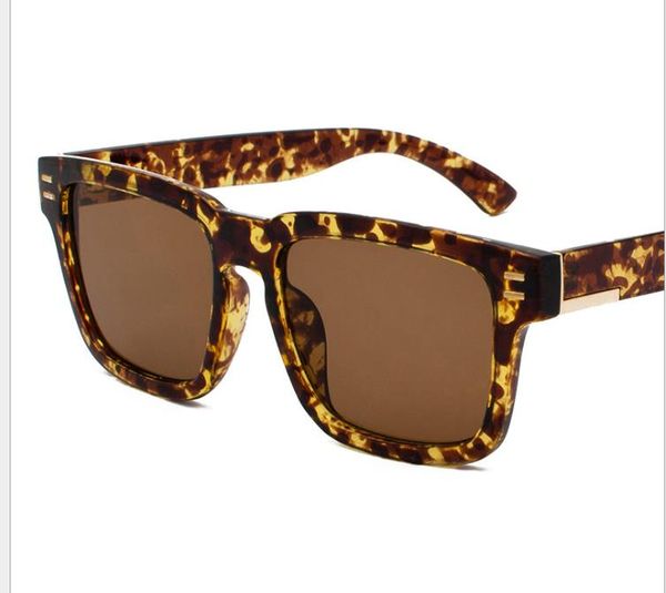 

солнцезащитные очки солнцезащитные очки квадратный леопардовый полный каркас толстые ножки очки унисекс, White;black