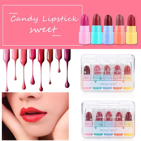 

5pcs suit matte lipstick moisturizing beauty professional fashion long lasting