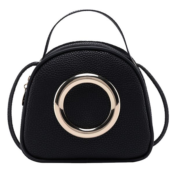 

new women's bag korean fashion single shoulder casual female messenger bag wild pu leather lychee pattern solid color handbag