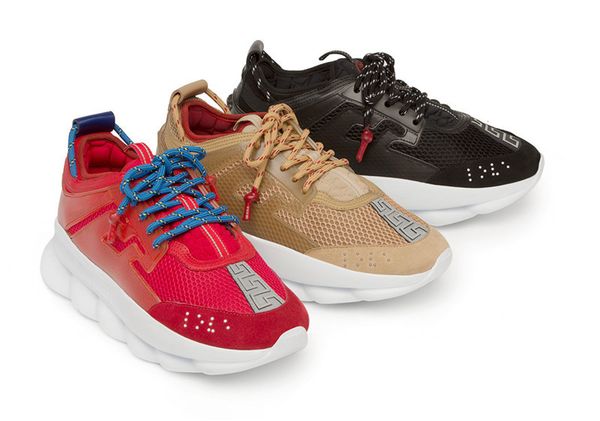 

2Chainz x Chain Reaction Sneakers Designer Luxury Shoes Sport Fashion Casual Shoes Trainer Lightweight Link-Embossed Sole With Dust Bag