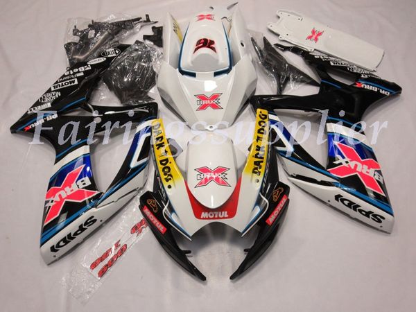 

новый (литье под давлением) abs обтекатель комплекты подходят для (suzuki gsxr 600-750) 2006 2007 gsx-r600 r750 k6 06 07 обтекатели набор мн