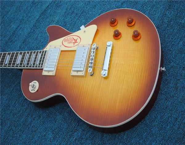 

custom shop r9 les tiger flame paul electric guitar ems guitars guitrra