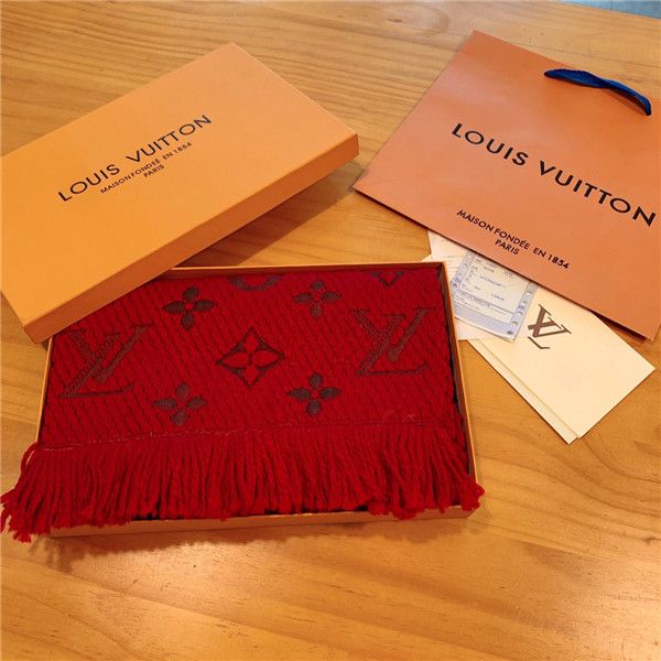 

19fw luxurious brands design monogram logomania red wool scarf women men fashion shawl tippet cashmere lady scarves, Blue;black
