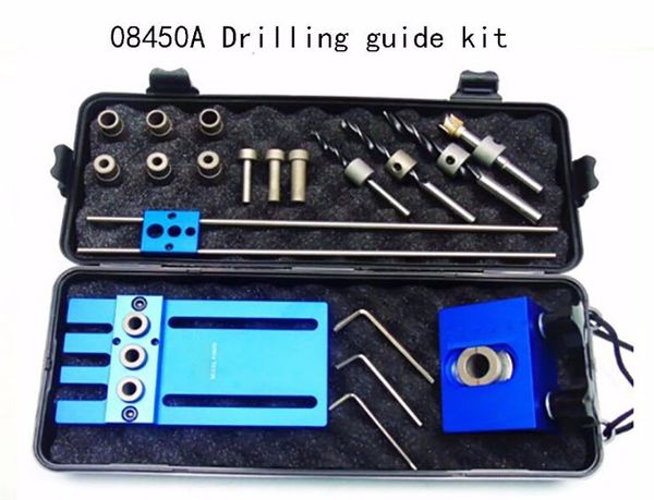 

08450 drilling guide kit,woodworking tool,3 in 1 drilling locator