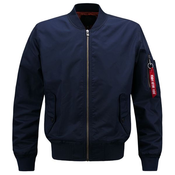 

plus size s-4xl 5xl 6xl 7xl 8xl us bomber solid casual jacket men varsity college baseball nylon 2018 spring autumn, Black;brown