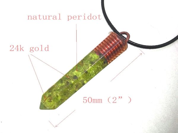 

peridot orgonite pendant (5cm, 2 other home decor