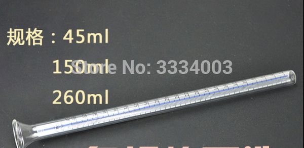 

45-260ml glass measuring cylinder for diesel injection pump test bench, diesel pump test repair part
