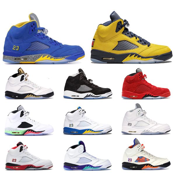 

2019 new arrivel basketball shoes psg white laney white ice blue michigan 6 desert camo 5 5s sport sneaker trainers size 7-13