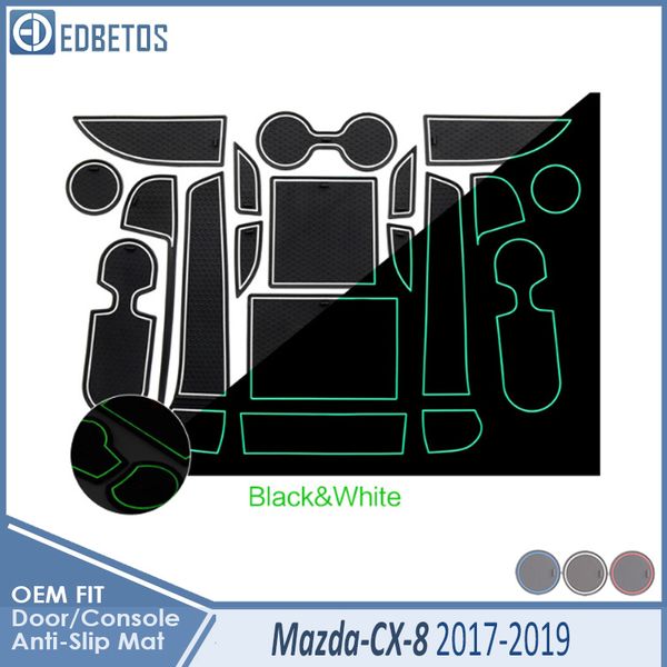 

автомобиль гаджет площадку для cx-8 2017 2018 2019 cx8 cx 8 аксессуары гель pad резиновые ворота слот мат кубок коврики tapis voiture