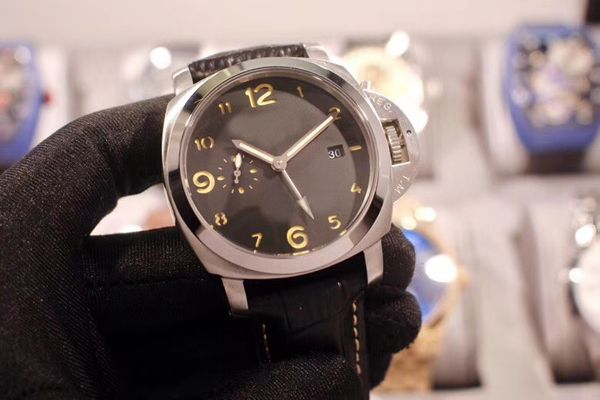 

специальная распродажа супер свечение циферблат автоматическое движение стекла назад часы мужчины кожаный ремешок мужские часы бесплатная до, Slivery;brown