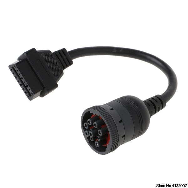 

auto j1939 deutsch 9 pin to obd2 obd 16 pin truck diagnistic connector cable 828 promotion