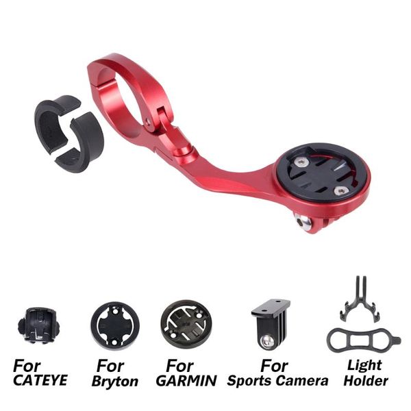 Garmin/Cateye/Bryton Bisiklet Bilgisayar Spor Kamera Işık Tutucu Braketi için MTB Bike Out Front Bilgisayar Montaj Tutucu