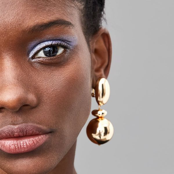 

juran vintage metal balls drop earrings for women party jewerlry wholesale 2019 za new design summer earring big metal earrings, Silver