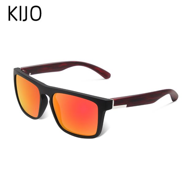 

men polarized sunglasses retro uv protection driver black goggles glasses rectangular shadow, White;black