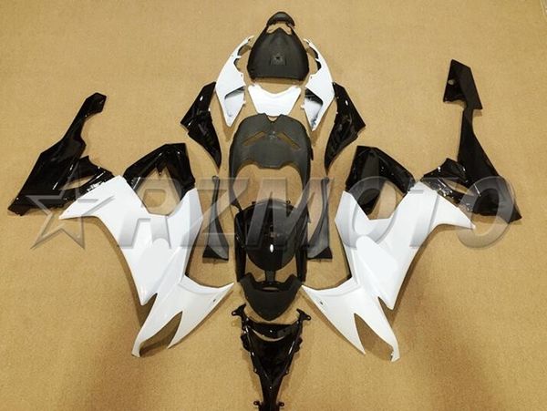 

4 gifts new abs motorcycle full fairings kit fit for kawasaki ninja zx-10r zx10r 2008 2009 2010 08 09 10 10r white black luster
