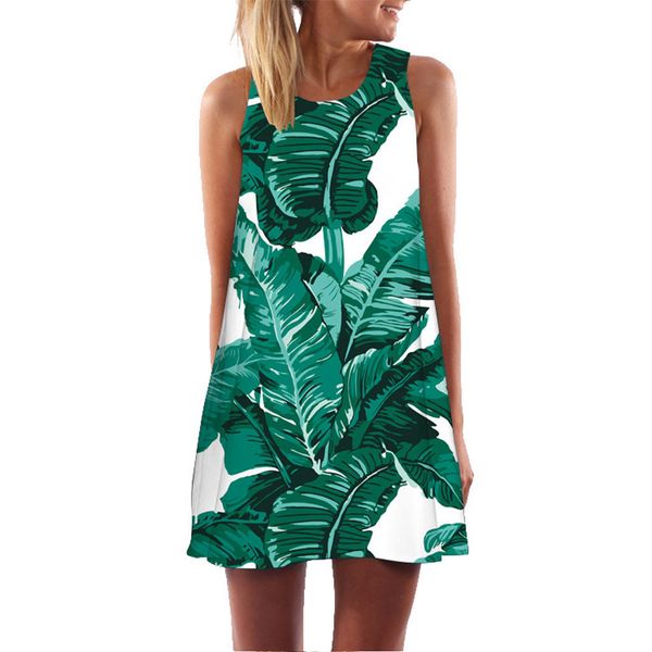 

2019 spring summer new women vintage boho summer sleeveless beach printed lady off shoulder short dress for women streetwear, Black;gray