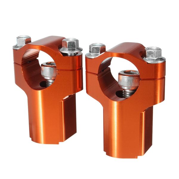 

2pcs handlebar bar 28mm mounts clamp riser 52mm for 125-530cc sx/exc 06-16