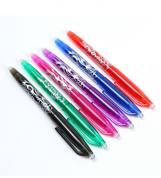 

new 0.5mm erasable pen 8 pcs refills colorful set 8 kinds of styles rainbow erasable pen selling gel pen