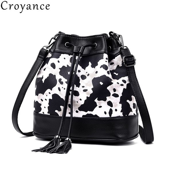 

croyance bags for women 2020 leopard shoulder bag lady messenger bags bucket designer crossbody luxury handbags tassel totes