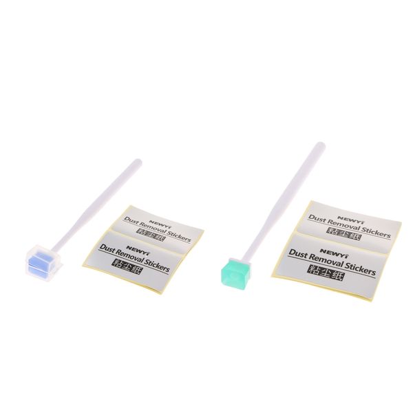 

2 pieces sensor gel stick jelly camera ccd cmos sensor cleaning kit +dust removal stickers for dslr( blue+green
