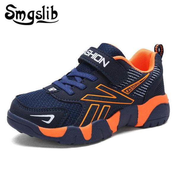

kids girls sport shoes running sneaker 2018 spring autumn children mesh leather outdoor toddler casual sneakers teenage trainers y190523, Black;red